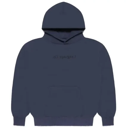 New PMirror Language Co. Washed Navy Hoodieroject