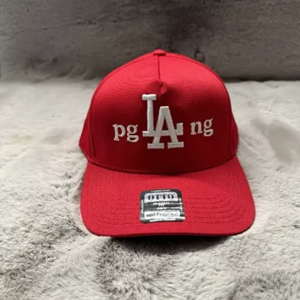 PGLANG Blue Dodgers Blue Kendrick Lamar Custom Hat (1)
