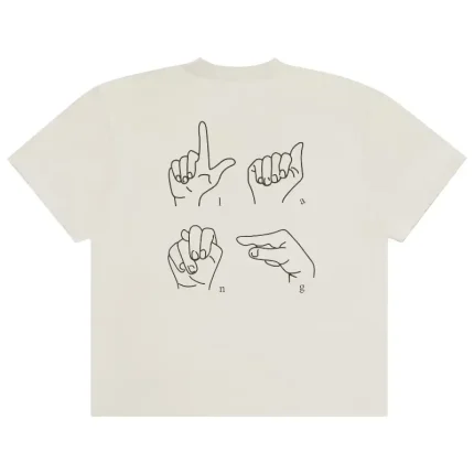 Sign Language Distressed T Shirt (1)
