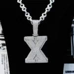 ced Out X Pendant Necklace Hip Hop Jewelry, Kendrick Lamar Inspired (1)