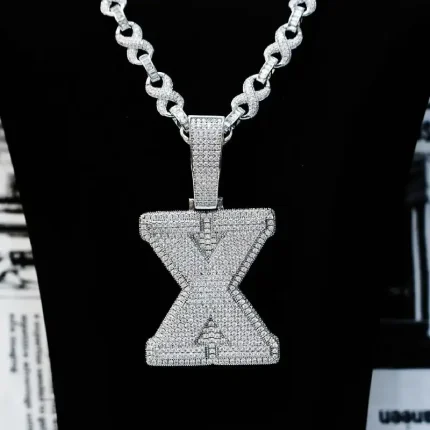 ced Out X Pendant Necklace Hip Hop Jewelry, Kendrick Lamar Inspired (1)