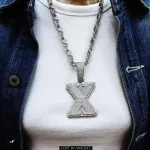 ced Out X Pendant Necklace Hip Hop Jewelry, Kendrick Lamar Inspired (3)