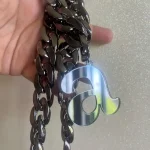 hunky Acrylic Initial Necklace Silver 'A' Pendant, 24 inch Chain A Minor Kendrick Lamar Inspired (3)